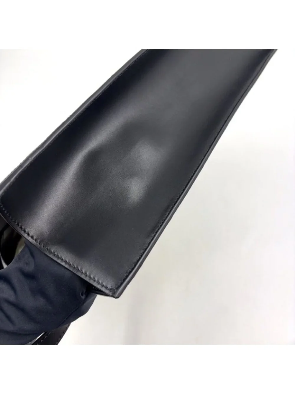 Gucci GG Embossed Calfskin Black Tote Silver